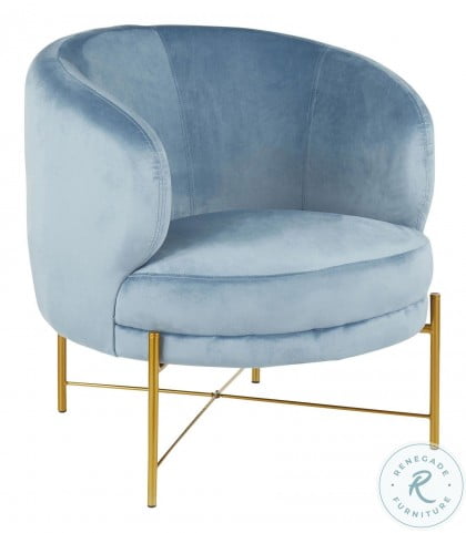 Chloe Powder Blue Velvet Accent Chair from Lumisource | Coleman Furniture