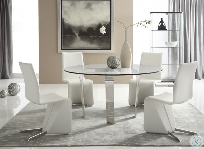 Bernice White Dining Chair Set Of 2 From Bellini Modern Living Coleman Furniture