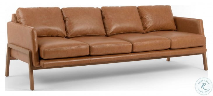Kensington Diana 93 Sonoma Butterscotch Leather Sofa From Fourhands Coleman Furniture