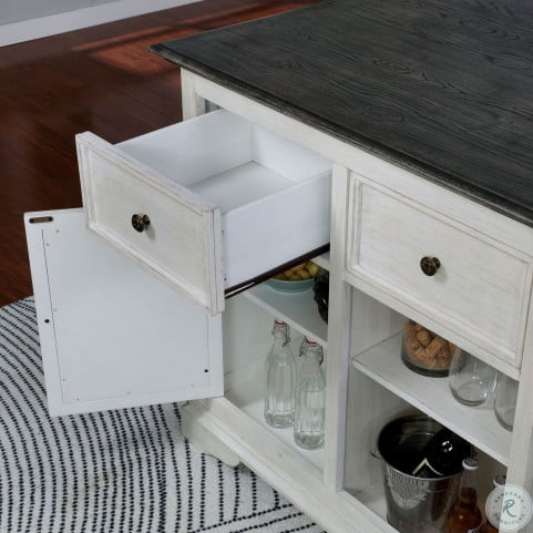 Scobey Antique Gray Kitchen Island From Furniture Of America Coleman Furniture
