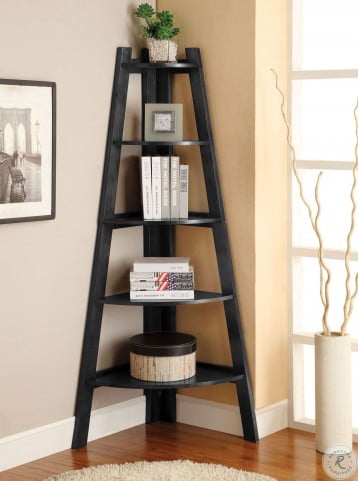 Lyss Black Ladder Shelf From Furniture Of America Cm Ac6214bk Coleman Furniture 4tier metal ladder shelf storage shelves unit plant stand bookshelf display rack. coleman furniture