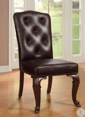 Bellagio Brown Cherry Round Pedestal Dining Room Set From Furniture Of America Cm3319rt Table Coleman Furniture