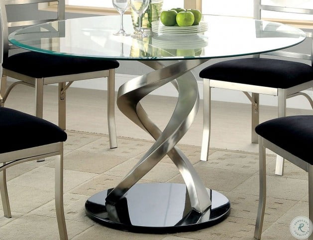 Roxo Round Pedestal Dining Table From Furniture Of America Cm3729t Table Coleman Furniture