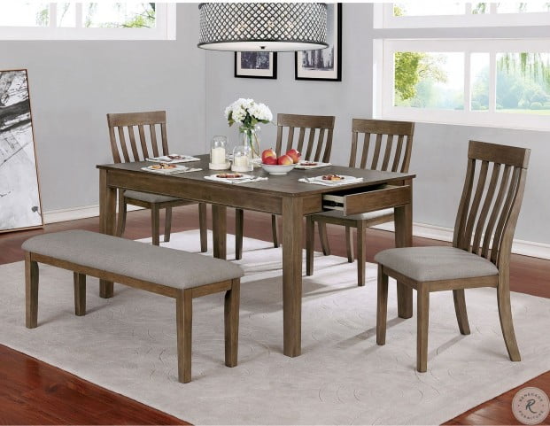 Astilbe Light Oak Dining Room Set From Furniture Of America Coleman Furniture