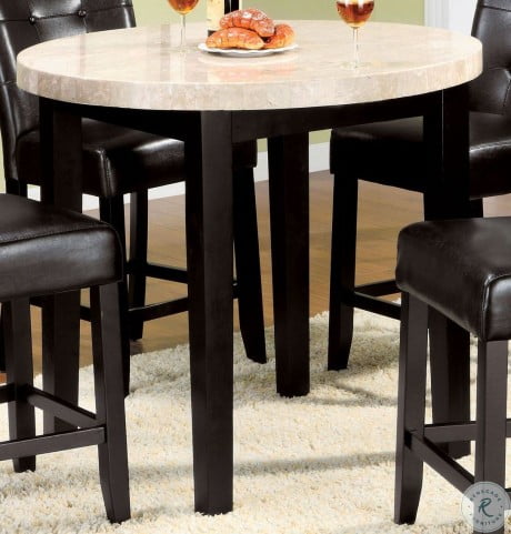 Marion Ii Marble Top 40 Round Counter Height Table From Furniture Of America Cm3866pt 40 Coleman Furniture