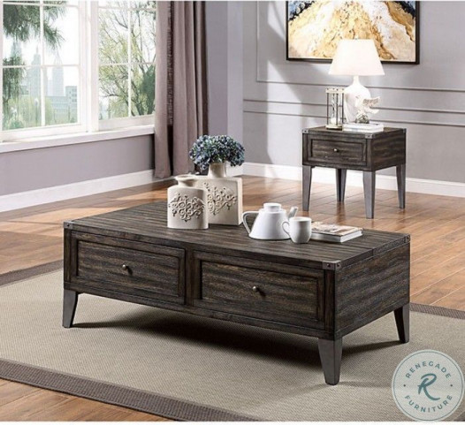 Dark oak coffee table best sale