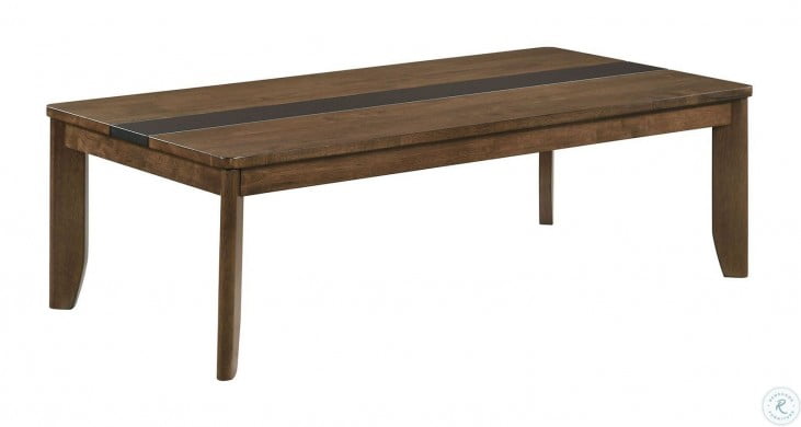 walnut effect light gray coffee table
