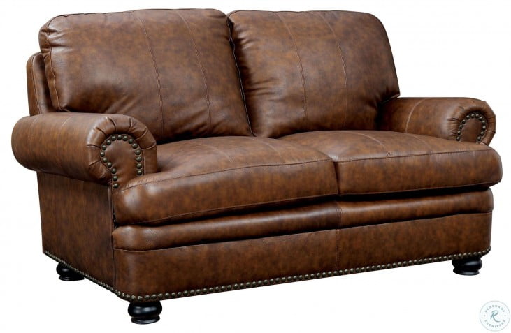 Rheinhardt Dark Brown Living Room Set