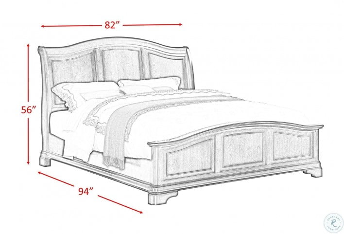 Conley Cherry King Sleigh Bed from Elements Furniture ...