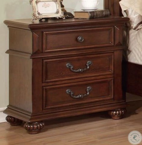 Landaluce Antique Dark Oak Night Stand From Furniture Of America