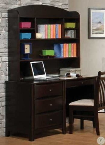 Phoenix Hutch for Computer Desk Cappuccino