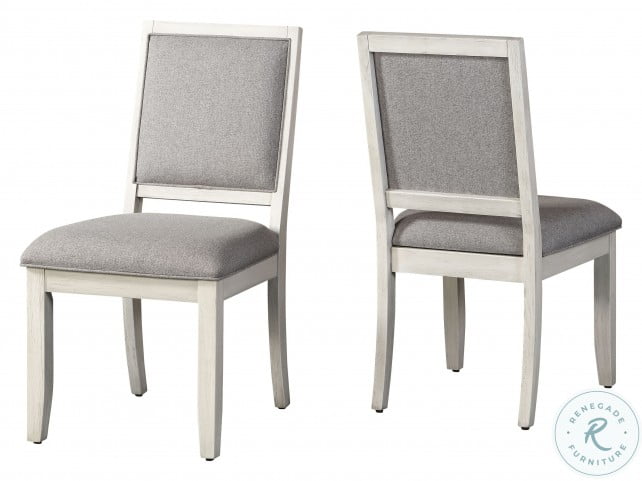 Canova Grey Upholstered Parsons Chair Set Of 2
