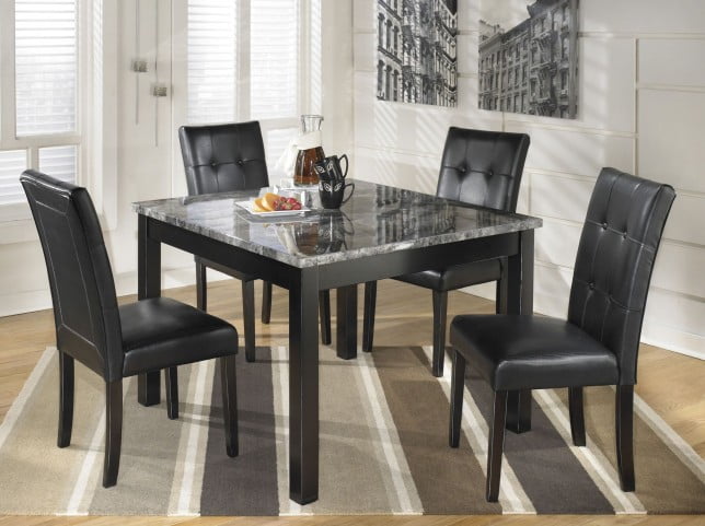 Maysville 5 Piece Square Counter Height Dining Room Set From Ashley Furniture Furnitureetc Com D154 223