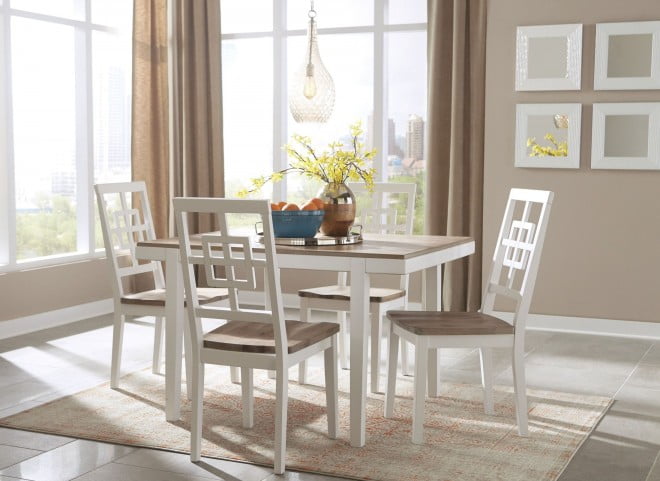 Brovada Two Tone Rectangular 5 Piece Dining Room Set From Ashley Coleman Furniture