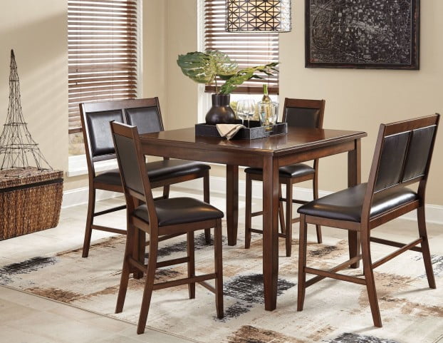 Meredy Brown 5 Piece Counter Height Dining Room Set From Ashley Coleman Furniture