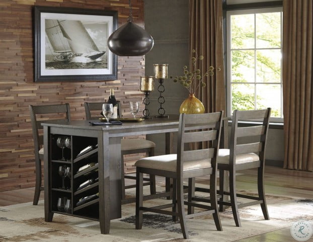 Rokane Light Brown Rectangular Counter Height Dining Room Set From Ashley Homegallerystore Com D397 32