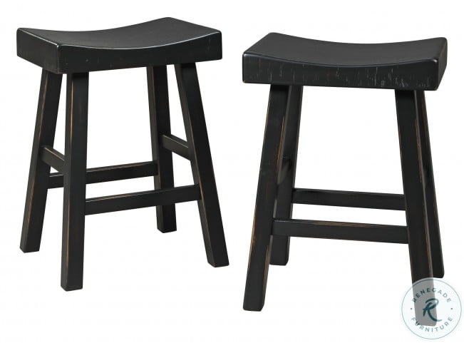 Glosco Black Counter Height Bar Stool Set Of 2 From Ashley Coleman Furniture
