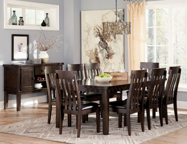 50+ ashley d596 35 haddigan dark brown rectangular extension dining table Ashley haddigan 7 piece dining room set in dark brown