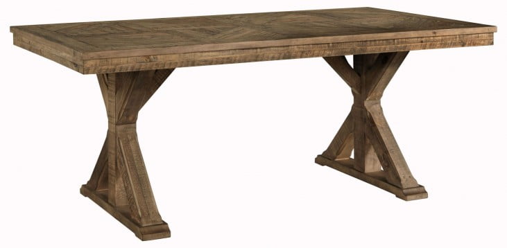 Grindleburg Light Brown Rectangular Dining Room Table from ...