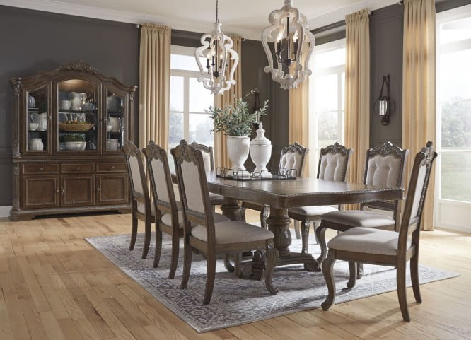 Charmond Brown Extendable Dining Room Set From Ashley Coleman Furniture