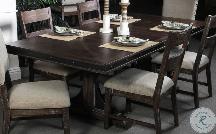Stonehurst Vintage Walnut Extendable Dining Table From New Classic Coleman Furniture