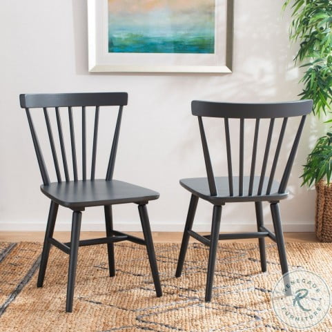 Winona Gray Spindle Back Dining Chair Set Of 2 From Safavieh Coleman Furniture