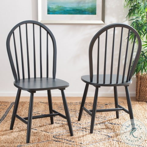 Camden Gray Spindle Back Dining Chair Set Of 2 From Safavieh Coleman Furniture