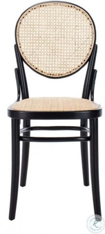 Sonia Black And Natural Cane Dining Chair Set Of 2 From Safavieh Coleman Furniture