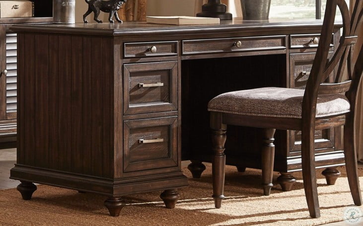 Cardano Dark Brown Executive Desk From Homelegance Coleman Furniture