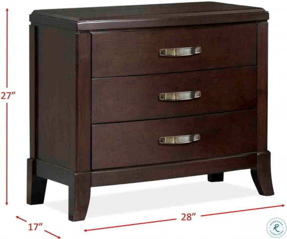 Elaine Espresso Nightstand From Elements Furniture Coleman Furniture