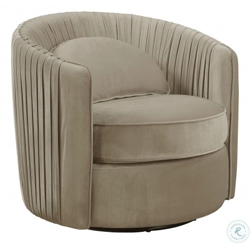 Neutral Taupe Velvet Accent Chair from Pulaski | Coleman ...
