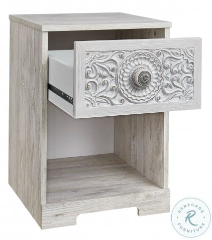 Paxberry Whitewash Nightstand from Ashley | Coleman Furniture