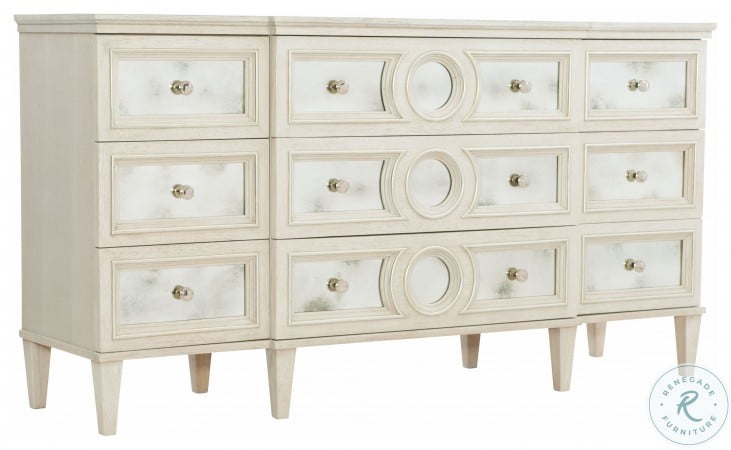 Allure Manor White And Silver Luster Dresser From Bernhardt Furniture Coleman Furniture