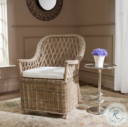 Maluku Natural Rattan Arm Chair From Safavieh Coleman Furniture