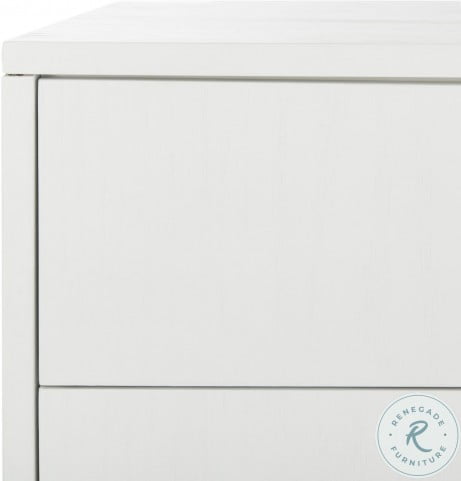 Lorna White And Gold 3 Drawer Nightstand From Safavieh Coleman Furniture