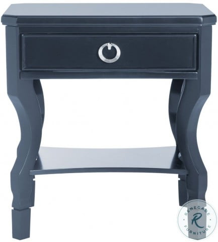 Alaia Navy One Drawer Nightstand From Safavieh Coleman Furniture