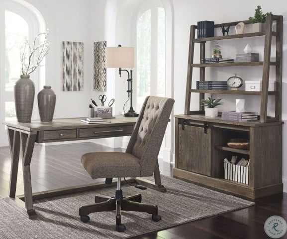 Luxenford Grayish Brown Home Office Set From Ashley Coleman Furniture