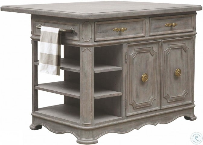 Palmer Warm Weathered Grey Kitchen Island From Pulaski Coleman Furniture