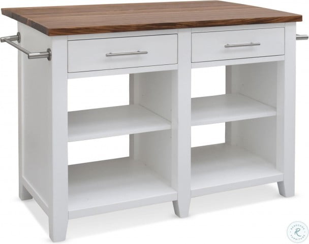 Hilton White Counter Height Extendable Kitchen Island From Steve Silver Coleman Furniture