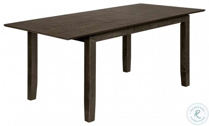1375 Gray Rectangular Extendable Dining Table From Monarch | Coleman ...