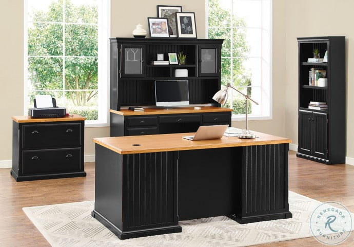 southampton onyx black and oak southampton onyx black credenza with deluxe hutch from martin furniture coleman furniture