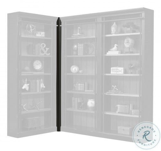 Toulouse Aged Ebony 3 Bookcase Library Wall From Martin Furniture Coleman Furniture