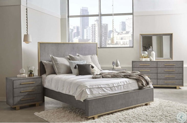 Lawrence Gray Panel Bedroom Set From Grove Furniture Designs