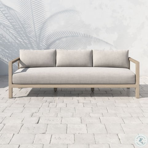 solano stone grey sonoma outdoor 88 sofa from fourhands coleman furniture