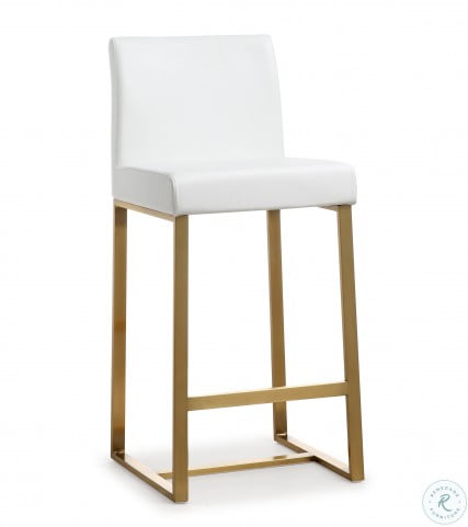 Denmark White Gold Steel Counter Stool Set Of 2 From Tov Furniture K3672 Coleman Furniture