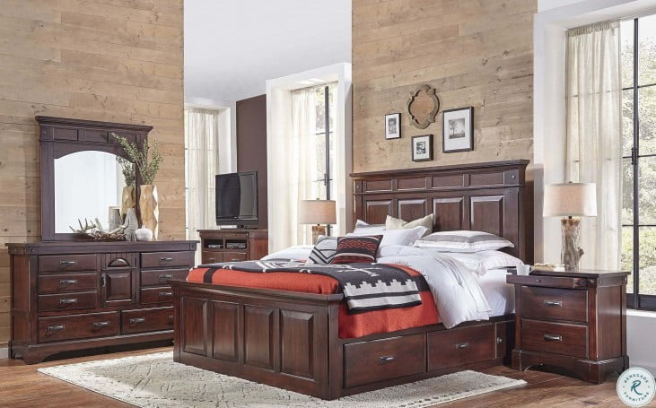 Kalispell Rustic Mahogany Nightstand from A-America ...