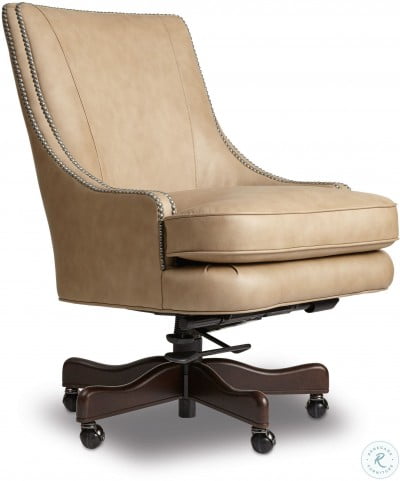 Patty Beige Leather Home Office Chair From Hooker Coleman Furniture