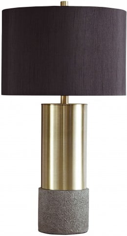 Jacek Gray And Brass Metal Table Lamp Set Of 2 From Ashley Coleman Furniture
