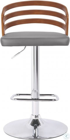 Adele Bar Stools, Adele Grey Adjustable Swivel Barstool From Armen Living Coleman Furniture