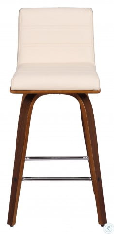 wood and cream bar stools